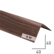 Уголок ИДЕАЛ 40*40  2,7м Орех