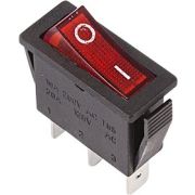 Выкл. клав. 15А крас. с подсв. Rexant 36-2210