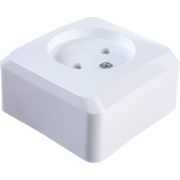 Розетка 1-м ОП Этюд 16А бел. б/з РА16-001В