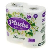 Бумага туалетная Plushe Deluxe ЛАЙТ 3-х слой жасмин