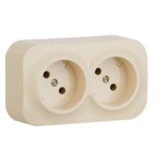 Розетка 2-м ОП б/з сл кость Leg 782242