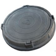 Люк полимерный тяжелый 800мм 25 тн черный