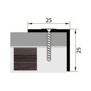 Порог-угол 25х25 0,9м токио
