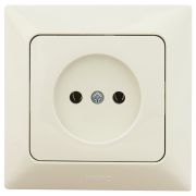 Розетка б/з Aras Крем 93-111-02 NE-AD