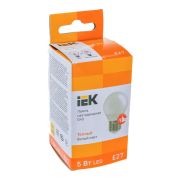 Лампа с/д ЕКО G45 шар 5Вт 230В 3000К Е27 ИЭК