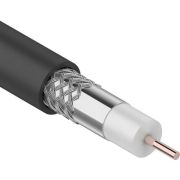 Кабель RG-6U+CU (64%) 75 Ом 100м черный (OUTDOOR) REXANT 01-2222