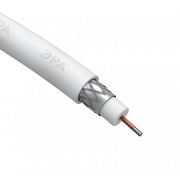 Кабель коаксиальный RL-32-PVC100 RG-6U 75 Ом CCS (оплетка AI 32%) белый SIMPLE ЭРА Б044595