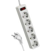 Удлинитель с сетевым фильтром 5х5м с/з Космос