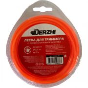 Леска для триммеров звездочка DERZHI 2,0мм 15м 20015-01