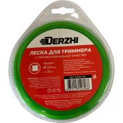 Леска для триммеров квадратная DERZHI 3,0мм 15м 30015-02