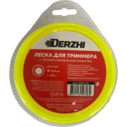 Леска для триммеров круглая DERZHI 3,0мм 15м 30015-05