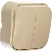 Выкл 2-кл ОП IP20 сл.кость  IONICH 1425
