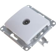 Механизм розетки TV 1-м СП GLOSSA бел GSL000191