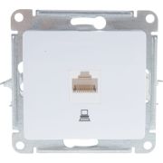 Механизм розетки комп 1-м СП GLOSSA бел GSL000181К