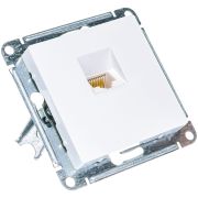 Розетка компьют.RJ45 кат.5E белая Atlas Design