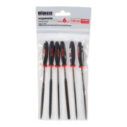 Набор надфил, двухком ручка 6шт. 150мм БИБЕР 85311