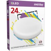 Светильник с/д безрам. BDL Smartbuy круг 24Вт 6500К