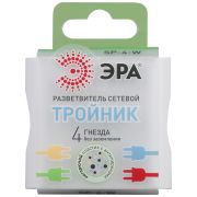 Тройник SP-4-W ЭРА 4гн  б/з белый