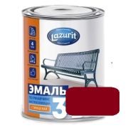 Грунт-эмаль 3в1 быстросох. глян. красно-корич.  LAZURIT 1,8кг