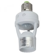 Датчик движения ЭРА MD 15 патрон белый Е27 60Вт 360гр 6м IP20 Б0043792