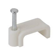 Скоба 6мм плоская пласт. (50шт) ЭРА Б0038905