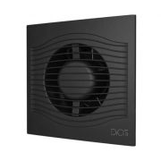 Вентилятор SLIM 4C Matt black D100 осевой вытяжной с об.клапаном
