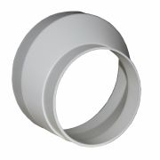 Соединитель эксц.круглого воздухоотвода с круглым пластик D100/125 1012,5РЭП