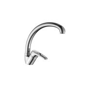 Смеситель д/кухни выс повор изл,хром DECOROOM DR21021
