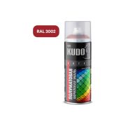 Аэрозоль КУДО акрил satin RAL 3002 карминно-красная 520мл