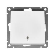 Выкл 1кл проходной белый Афина А0025