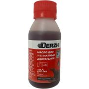 Масло 2-х тактное DERZHI минеральное 0,1 литр(красное)
