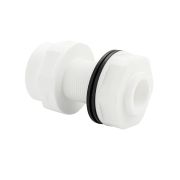 Штуцер-врезка в емкость 1 1/4  полипропиленовый из АБС пластика