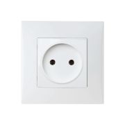 Розетка б/з 10А белая Вега SBE-08w-10-S1-N