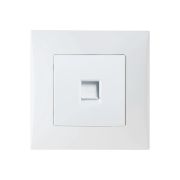 Розетка компьютерная RJ-45 белая Вега SBE-08w-S1-RJ