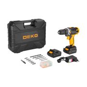 Дрель акк. DEKO DKCD12FU-Li +набор 63пред 063-4132