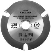 Диск пильный 125х3Тх22,23мм 89676 91HRC 3 резца MaxiTool