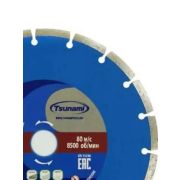 Диск алмазн сегм по бетону 180х22,23х7 TSUNAMI