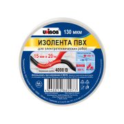 Изолента 15ммх20м белая UNIBOB