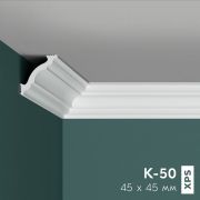 Плинтус потолочный К-50 45/45 2м
