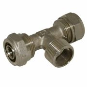 Тройник цанговый 26*1/2 нар*26