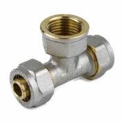 Тройник цанговый 32*3/4 вн*32