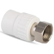 Муфта 25х3/4 с накидной гайкой LAMMIN Белая