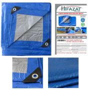 Тент синий/серебристый HIFAZAT 120г 5,4мх5,4м 18*18 ЦБ-10222